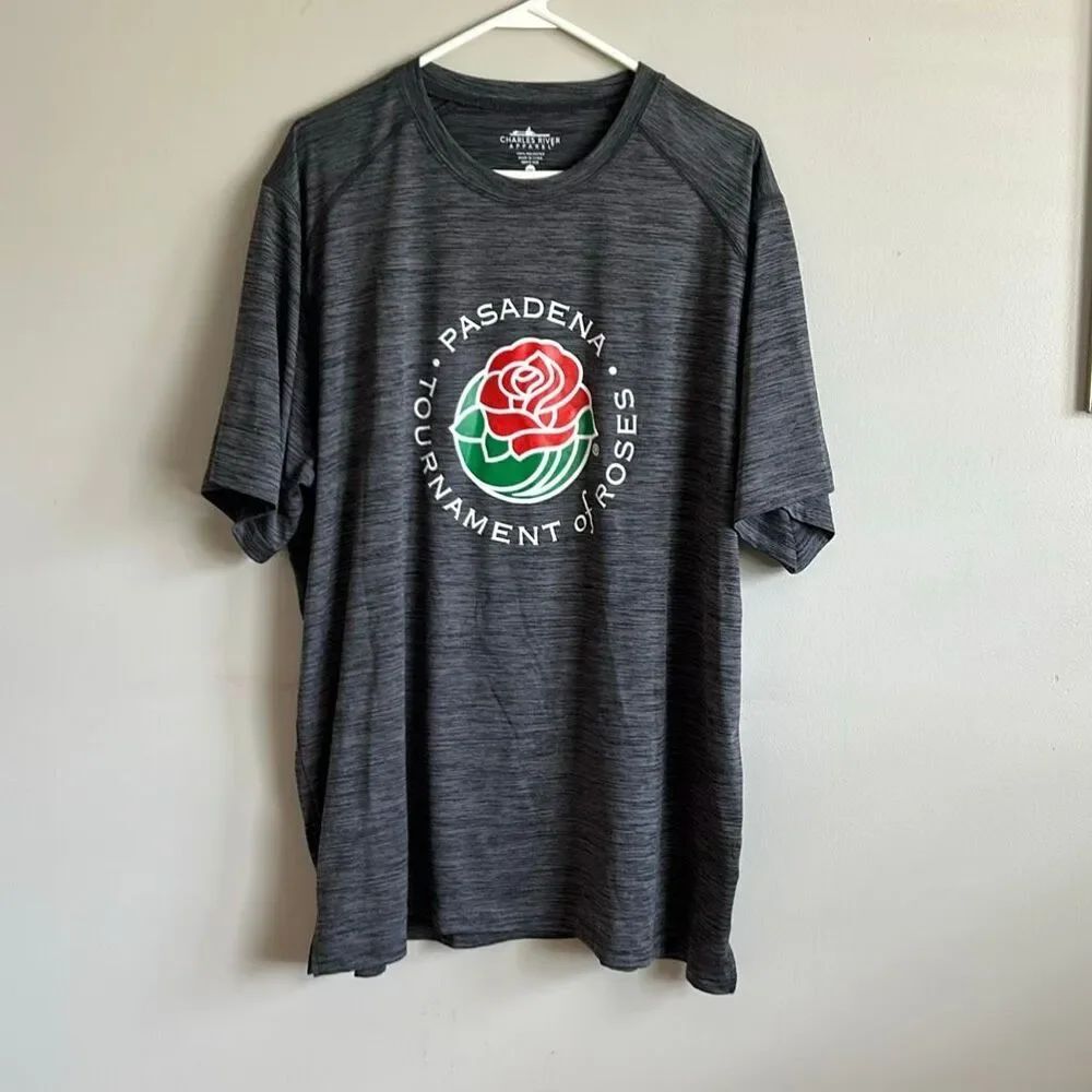 Pasadena Tournament of Roses Tshirt Gray Heather Sz XL Athletic Short Sleeve